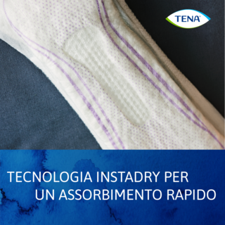 TENA Discreet Extra assorbe all’istante