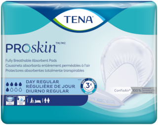 TENA ProSkin Day Regular | Breathable Large Absorbent Pads