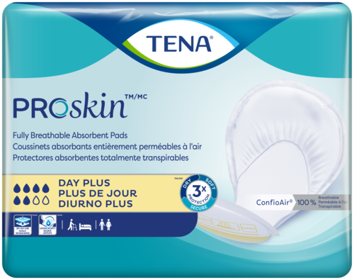 TENA ProSkin Day Plus | Breathable Large Absorbent Pads