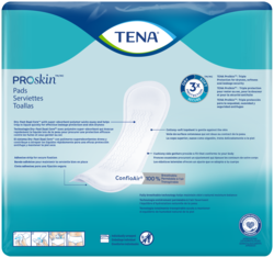TENA ProSkin Moderate Long Incontinence pads back of pack