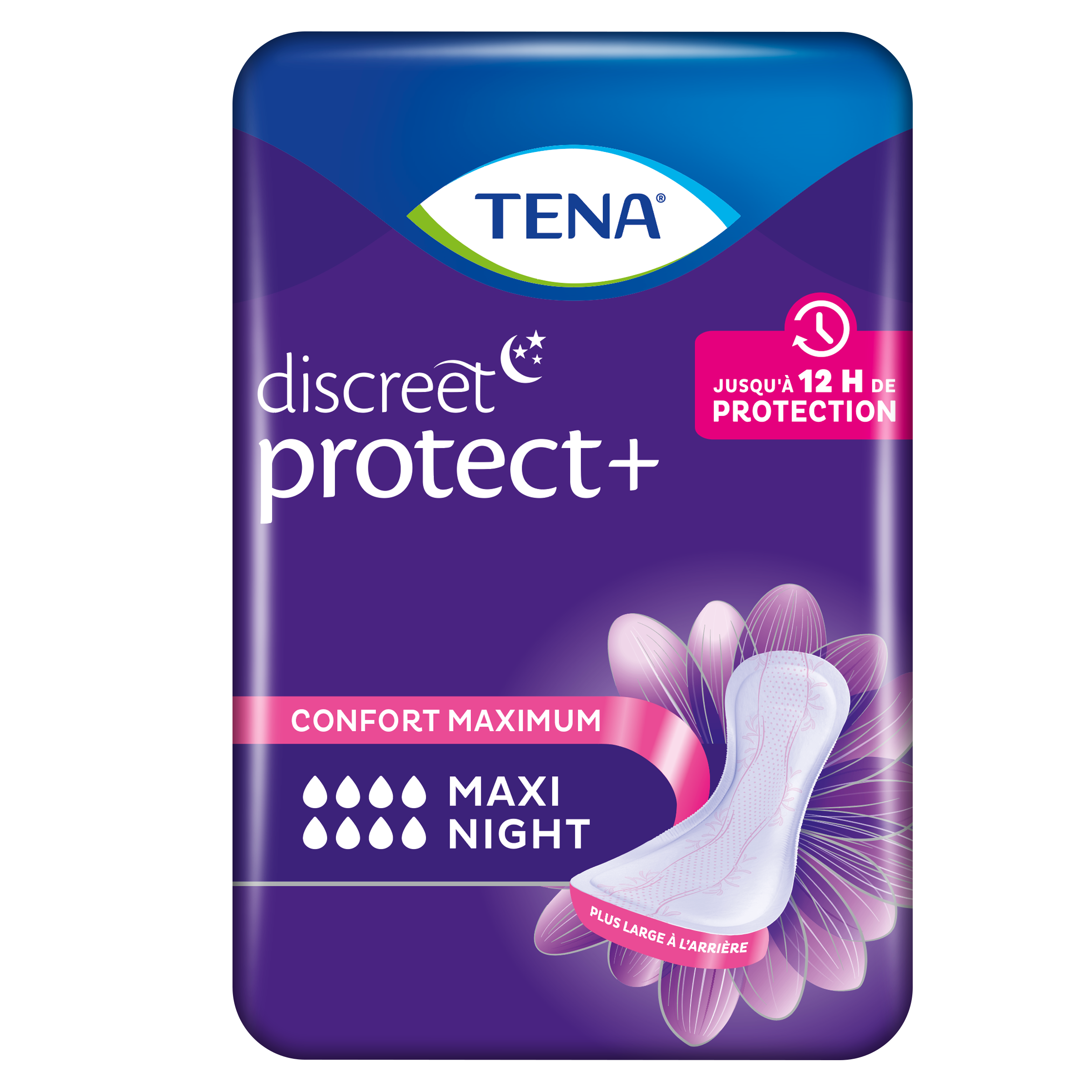 TENA Discreet&nbsp;Protect+ Maxi Night | Serviette pour fuites urinaires