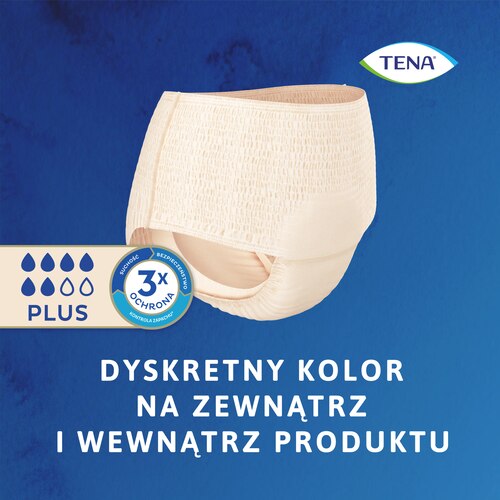 Bielizna TENA Lady ma dyskretny kolor na zewnątrz i wewnątrz produktu.