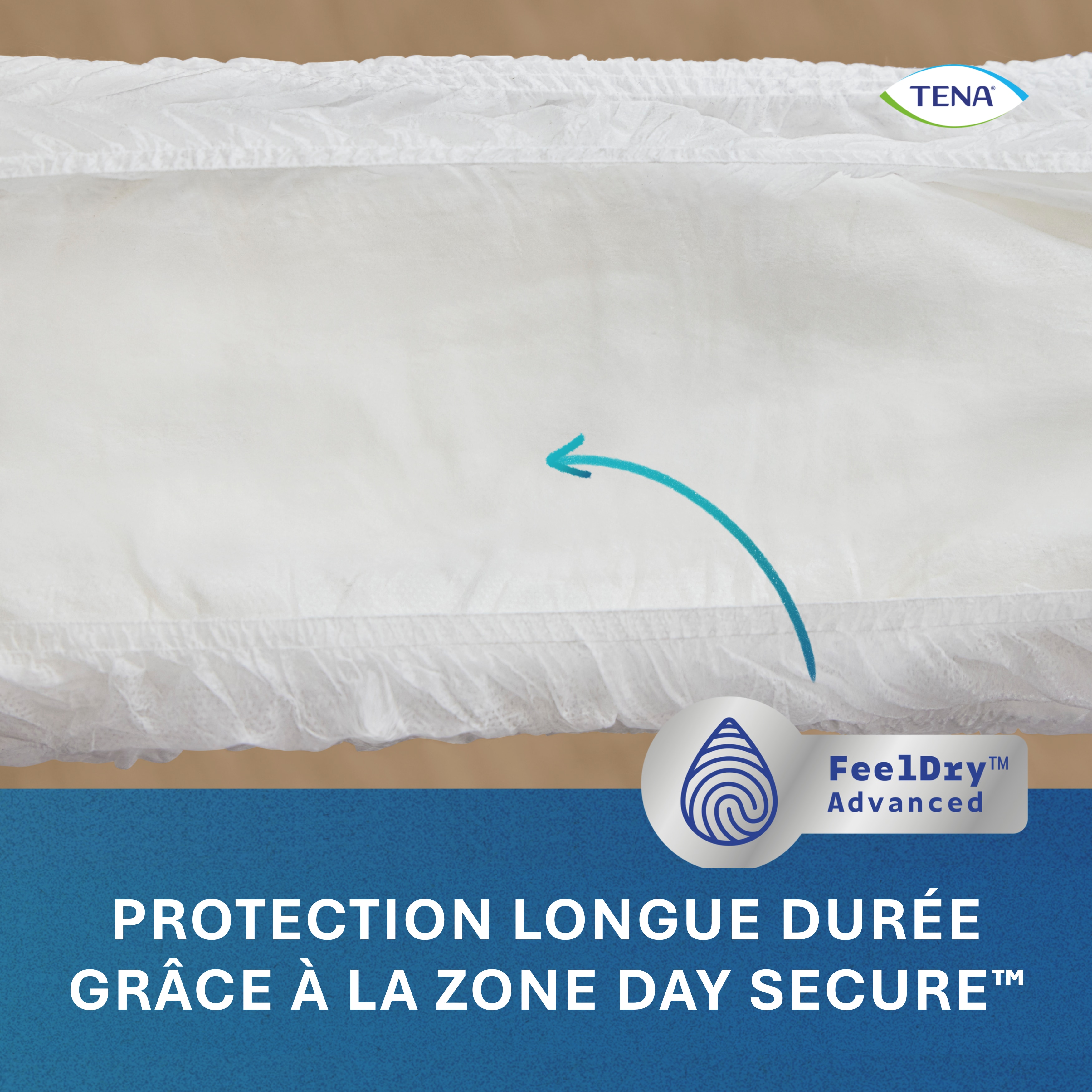 TENA Stretch ProSkin JOUR | Sous-vêtements jetables respirants à attaches stretch, adaptés à la pose en autonomie