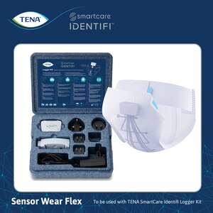Använd TENA SmartCare Identifi Sensor Wear Flex tillsammans med Logger Kit