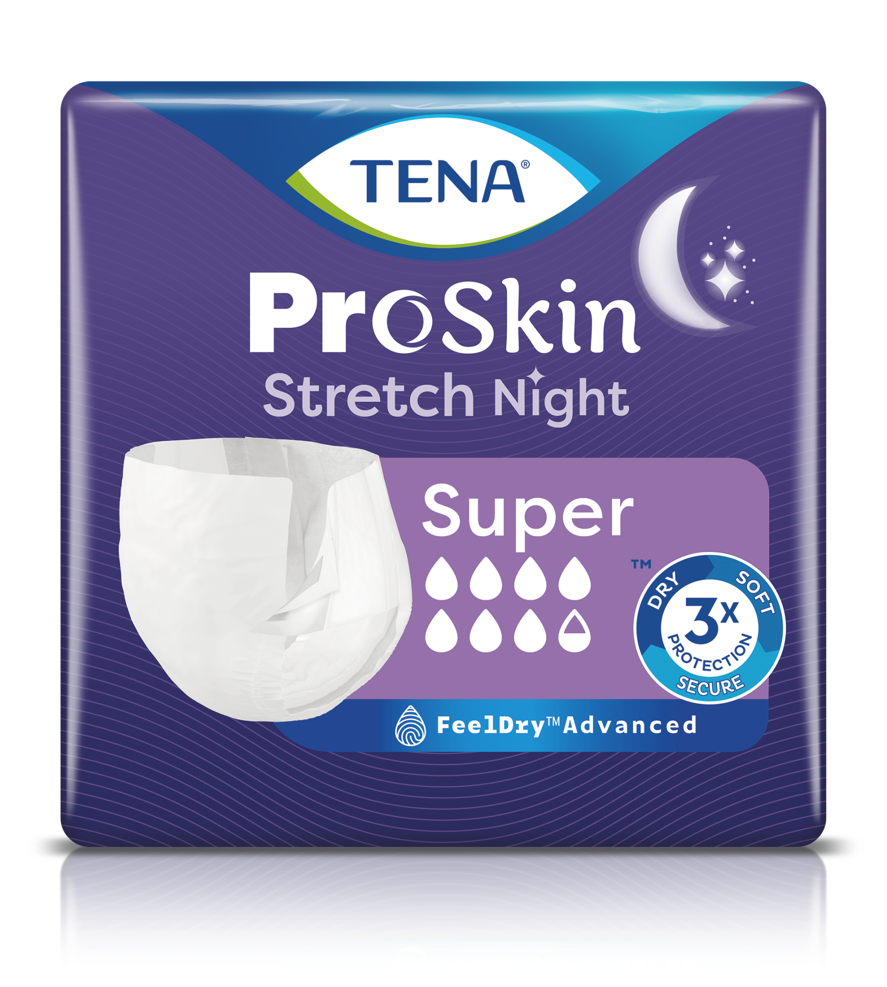 Pack shot of TENA Proskin Stretch