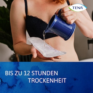 Bleib trocken für bis zu 12 Stunden mit TENA Discreet