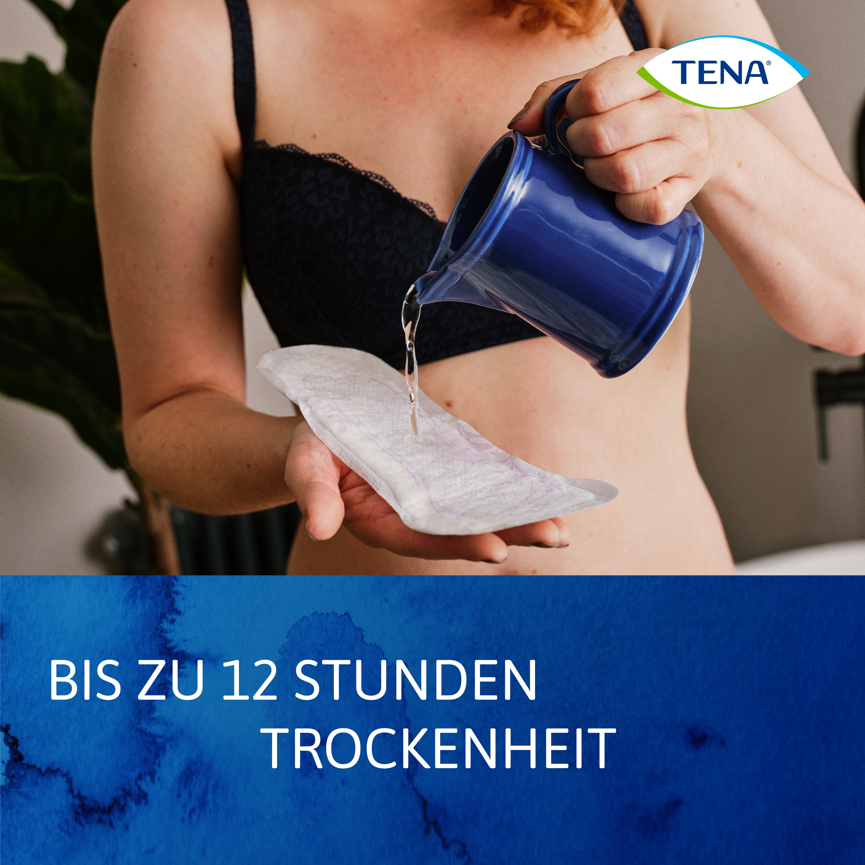 Bleib trocken für bis zu 12&nbsp;Stunden mit TENA Discreet