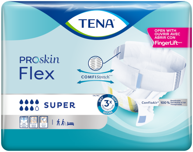 TENA Flex Super | Ergonomic belted incontinence product