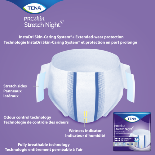 TENA Stretch Night Briefs benefits