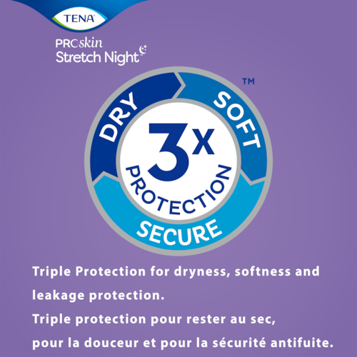 Triple protection assurant maintien au sec, douceur et protection antifuite