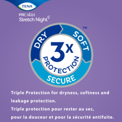 Triple protection assurant maintien au sec, douceur et protection antifuite