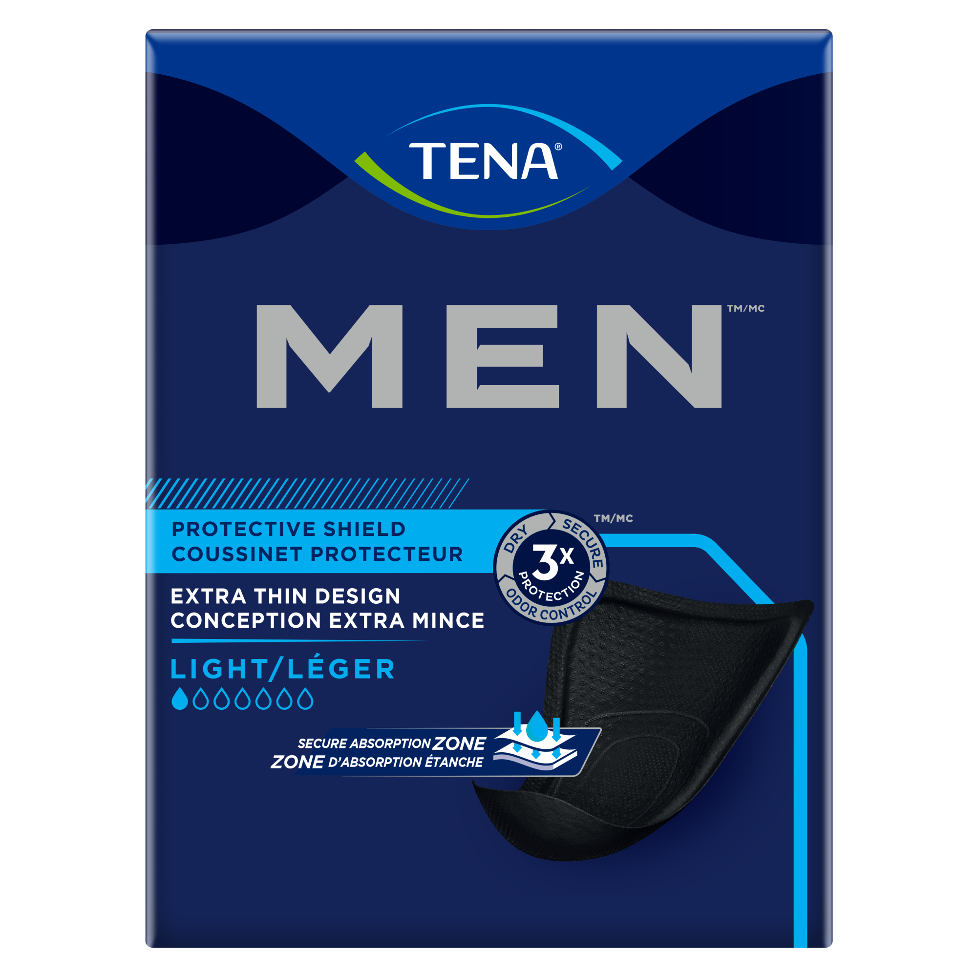 Coussinet protecteur à absorption légère TENA Men® | Coussinet d’incontinence
