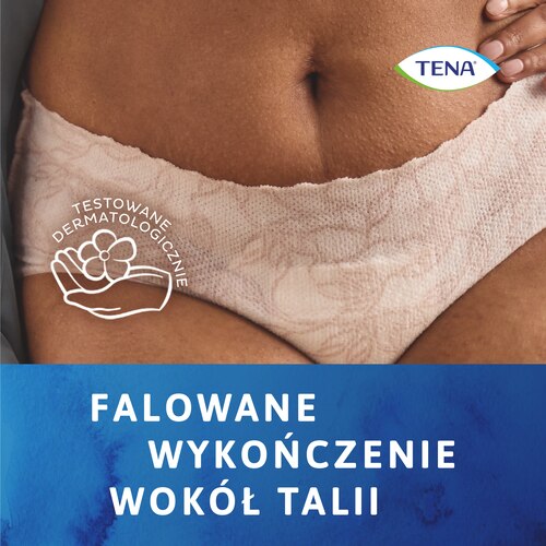 Faliste wykończenie w talii bielizny TENA Silhouette