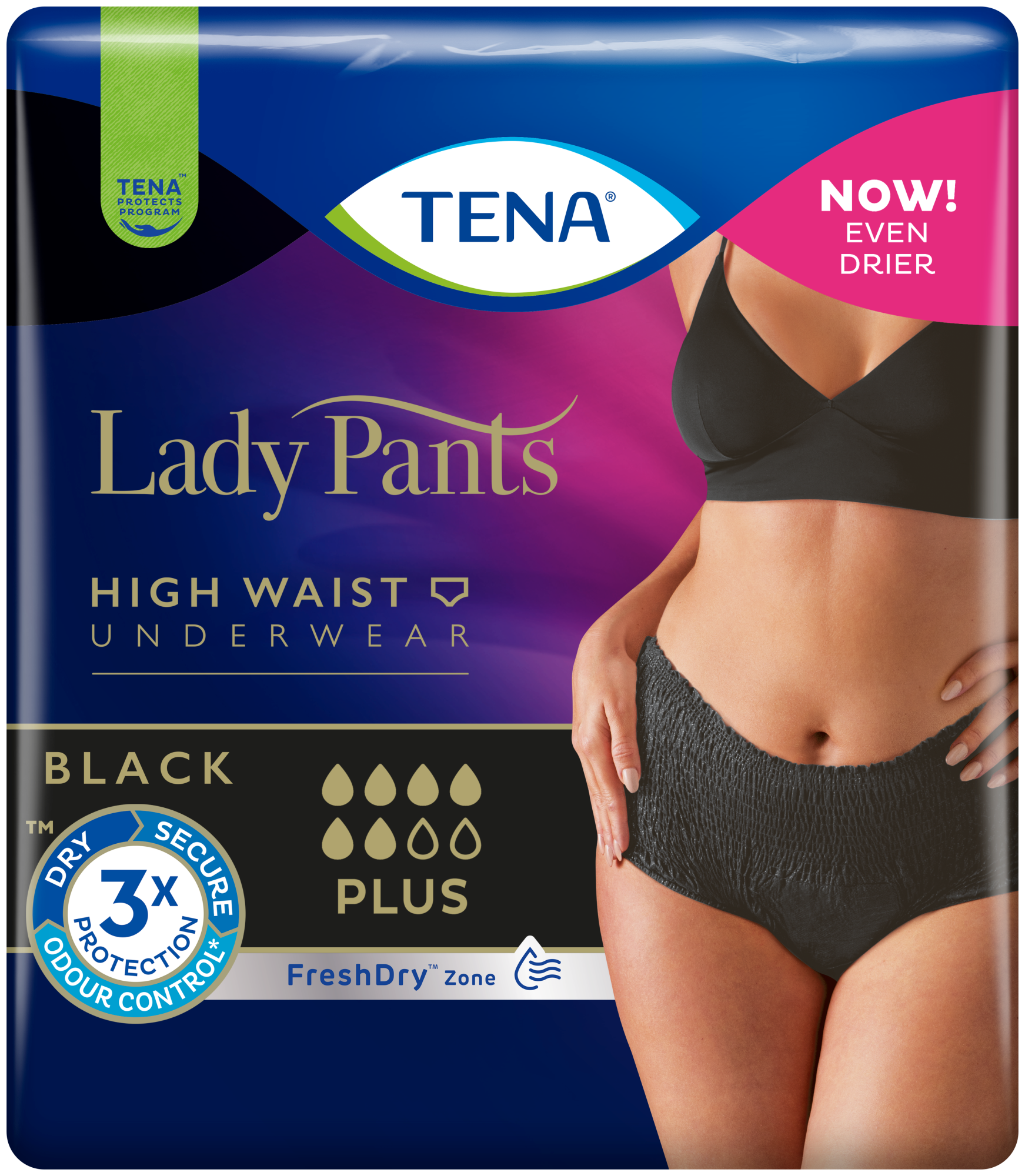 TENA Lady Pants Plus Black