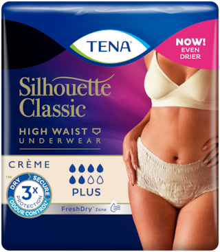 Confezione per la vendita di TENA Silhouette Classic Plus Créme