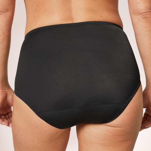 Absorbent Full Brief Knickers, Black, Incontinence Underwear, Washable  Knickers