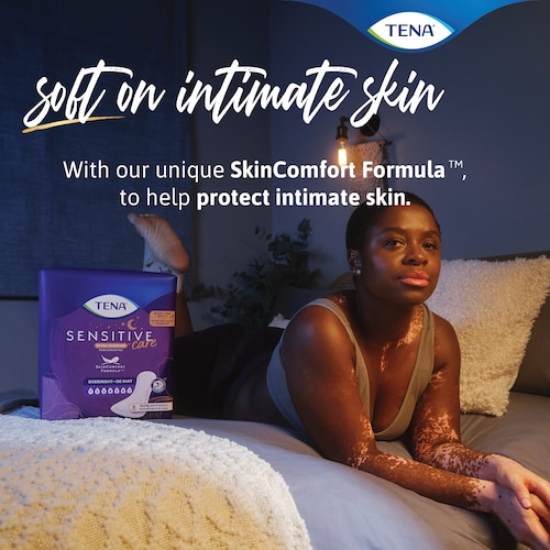 TENA Sensitive Care Pads Overnight Soft On Intimate Skin