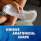 Unique anatomical shape of the TENA Discreet Protect+ Incontinence pad