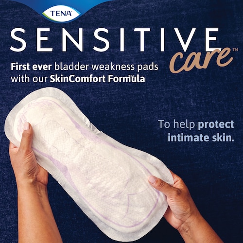 TENA Sensitive Care Pads Overnight with SkinComfort Formula