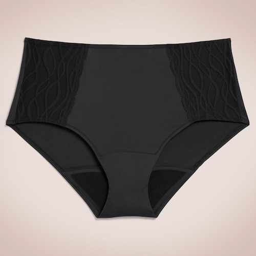 Tena Silhouette Washable Absorbent Underwear Classic Black XL