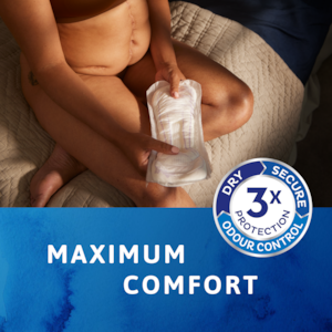 Maksimal komfort med tredobbelt beskyttelse giver tørhed, sikkerhed og lugtkontrol