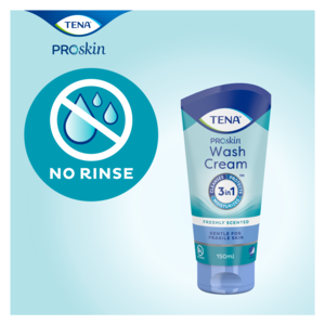 TENA Wash Cream Skincare product - wash with no need to rinse with water