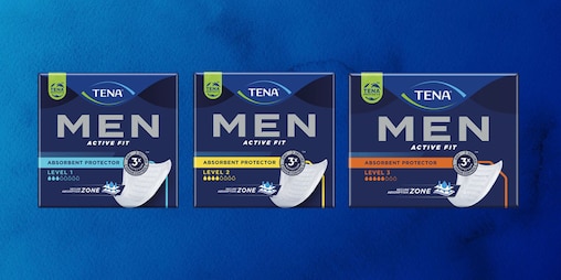 TENA men's range of incontinence pads