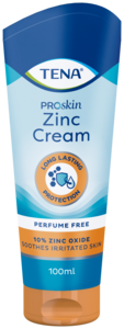 Foto della confezione di TENA Proskin Zinc Cream