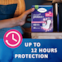Up to 12 hours protection with TENA Discreet Protect+ Maxi Night
