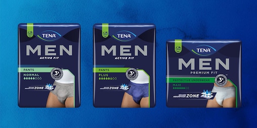 TENA men's range of incontinence pants
