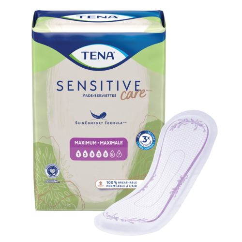 Night Super Maximum Absorbent Pads: Incontinence Pads For Women and Men 1  Pack and 2 Packs - TENA