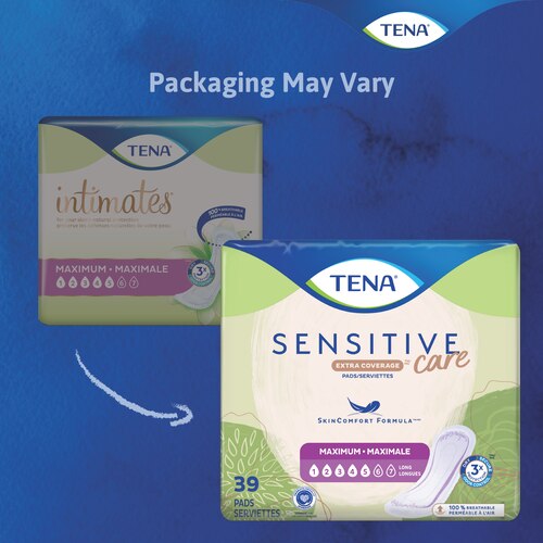 TENA Sensitive Care Pads Maximum with New Package