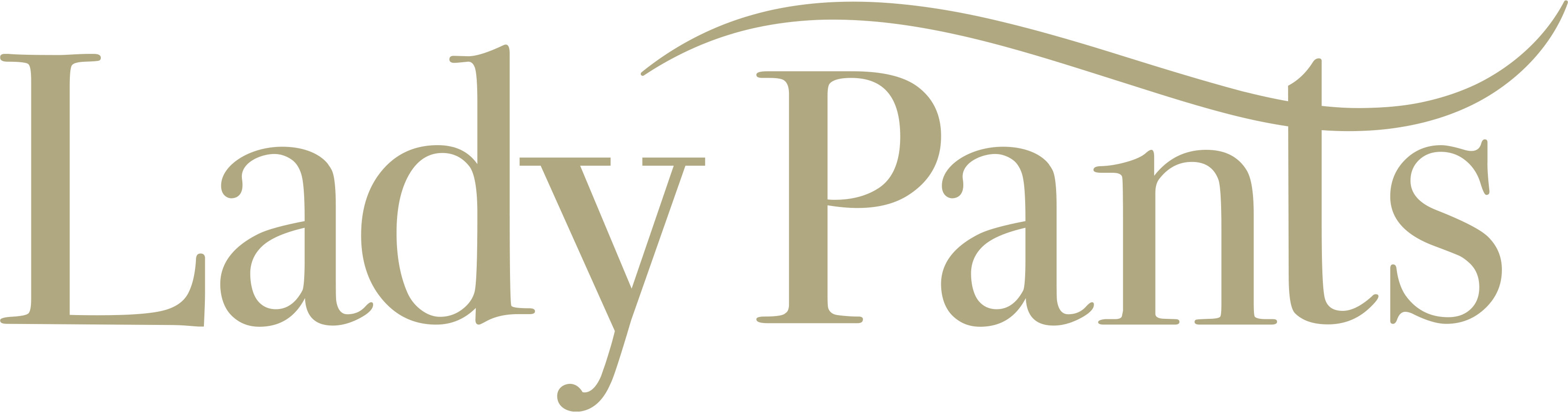 TENA Lady Pants written in golden.