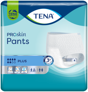 Jemné absorpční natahovací kalhotky TENA Pants Plus pro muže i ženy