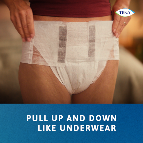 TENA Proskin Stretch på stående kvinde