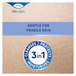 TENA ProSkin Producto limpiador para el cuidado de la piel; la mejor opción para pieles frágiles 