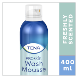 TENA ProSkin Vücut Temizleme Kremi Cilt Bakımı ürünü - su ile durulama gerektirmeden cildi temizler