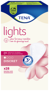 Protège-slips pour incontinence légère TENA Lights | Pour les peaux sensibles