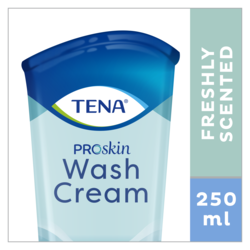 TENA Wash Cream – prausimui skirtas kremas, kurio nereikia nuplauti vandeniu.