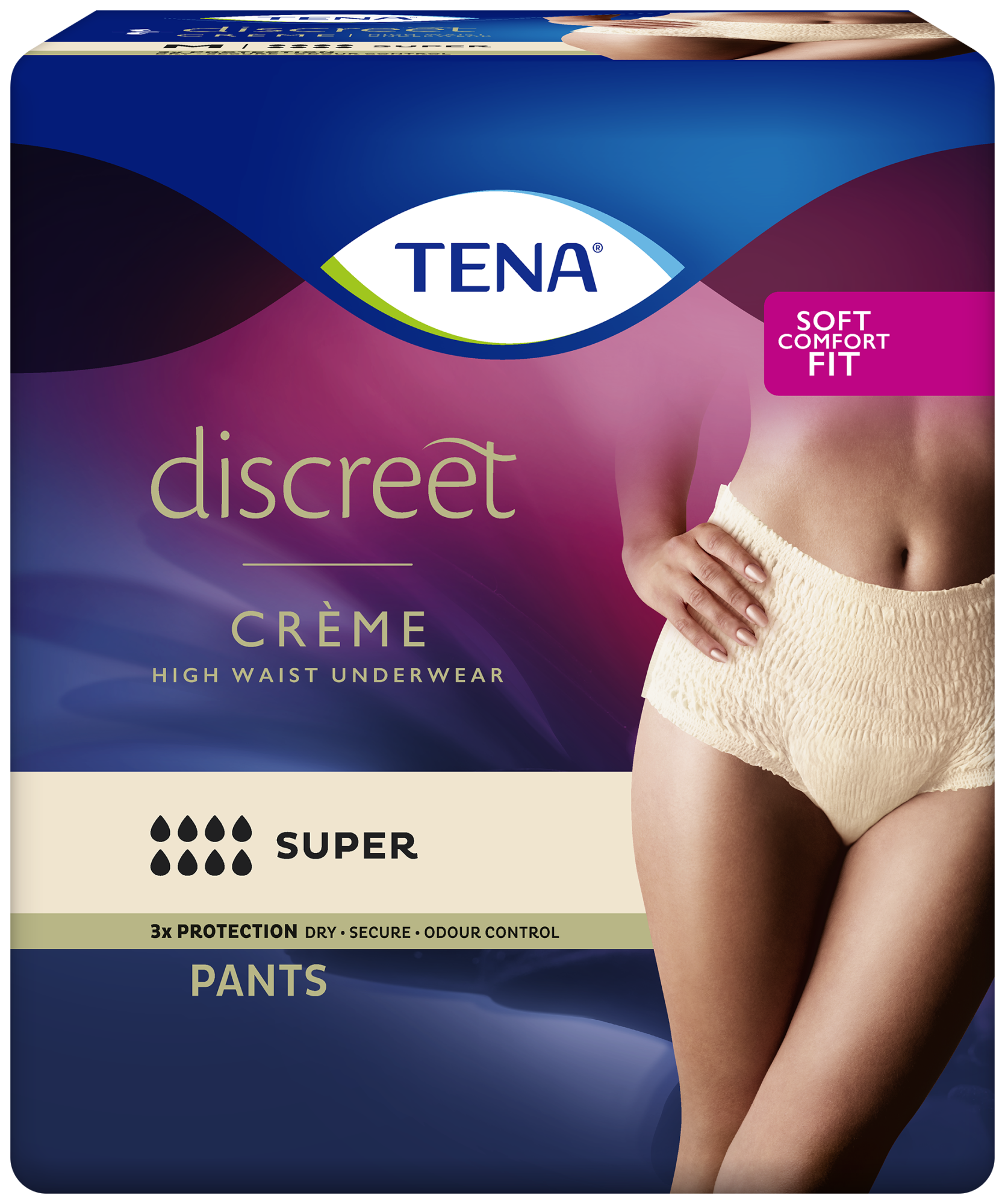 TENA Men Active Fit Pants Plus  Blue Incontinence Underwear