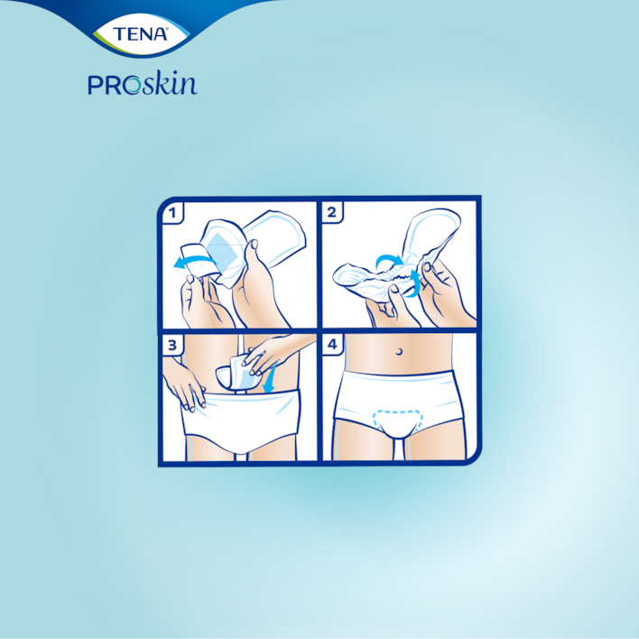 How to use TENA ProSkin incontinence pads