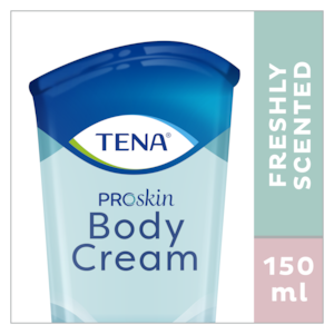 TENA ProSkin Body Cream, crema per il corpo dalla profumazione fresca in tubetti da 150 ml