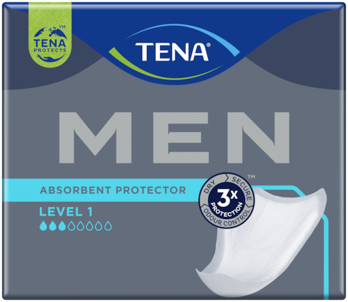 TENA MEN Level 1 |  Zanesljiva zaščita za manjše uhajanje urina pri moških