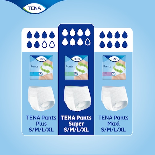 Find the best product for you in the TENA incontinence pants range 