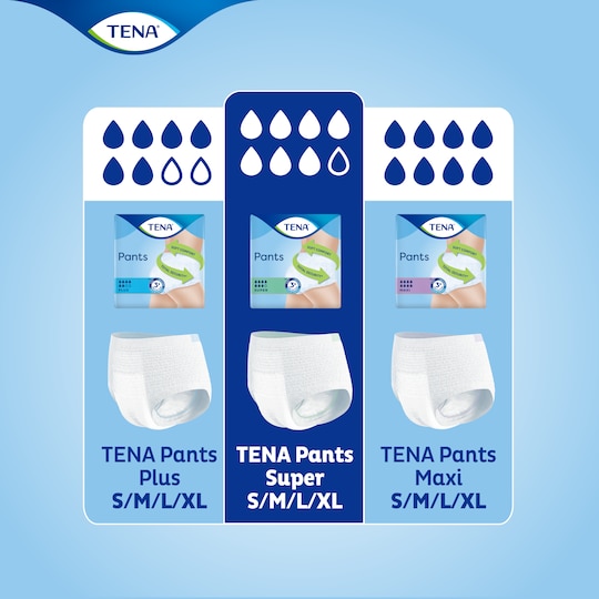 Encontre o melhor produto para si na gama de cuecas para incontinência TENA 