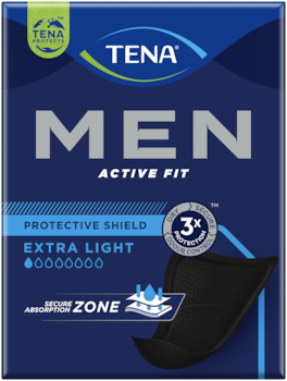 TENA Men Active Fit Protecive Shield férfibetét | Inkontinenciabetét férfiaknak