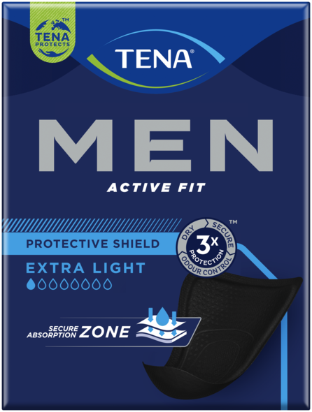 TENA Men Active Fit Protective Shield Extra Light | Incontinence Pad