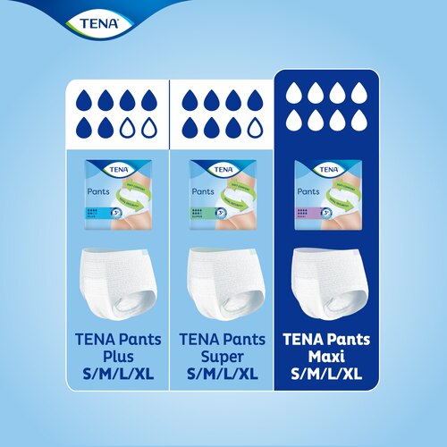 Tena Proskin Maxi Pants Urinary Absorbent Size L 100-135 cm x10 - Easypara