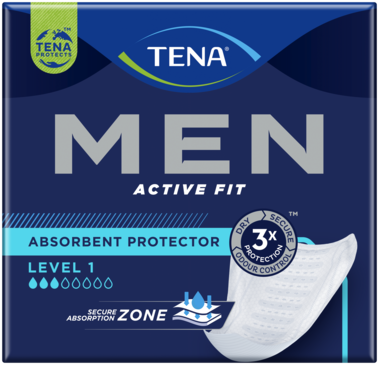 Wkładka męska TENA Men Active Fit — Level 1 | Wkładka na nietrzymanie moczu