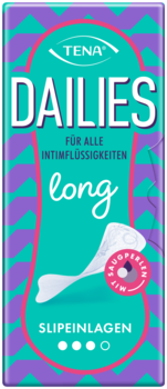 TENA Dailies Long | All-in-One-Slipeinlagen für Regelblutungen und Tröpfchenverlust